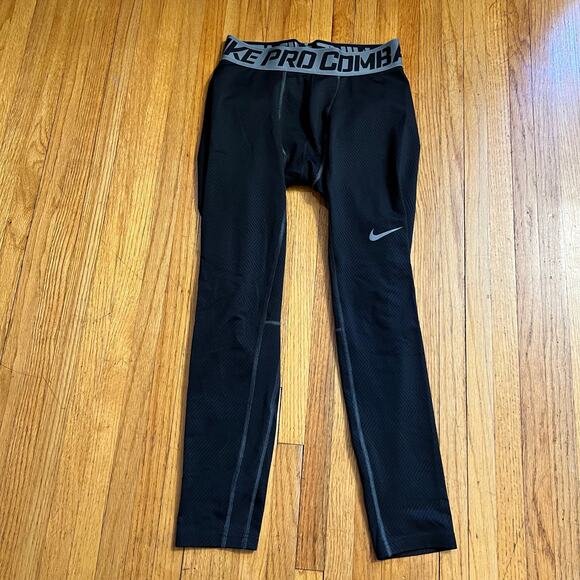 Nike Other - Nike Pro Combat Pants Mens Large Compression Training Tights Black
